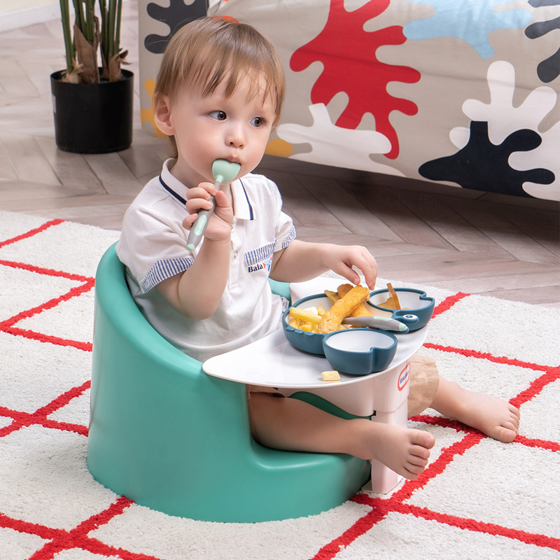 Foam Floor Seat With Tray Combo PU Soft Baby Chair