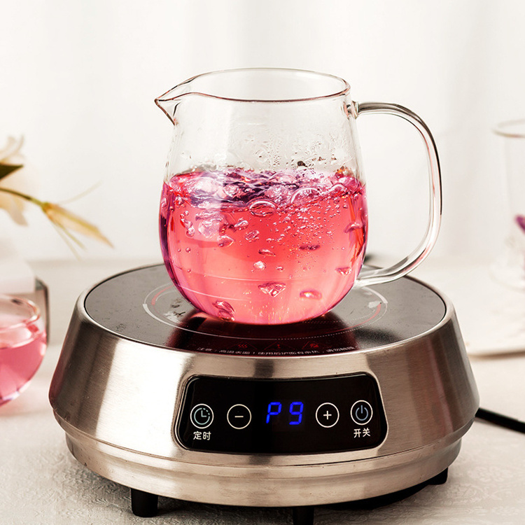 600ML High Borosilicate Gas Stovetop Safe Tea Kettle Glass Tea Kettle with Removable Infuser and Lid