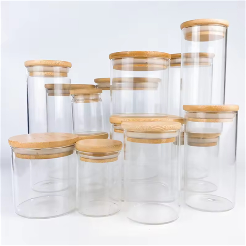 Hot Selling Canister Spice Price Large Food Storage Jars Borosilicate Glass