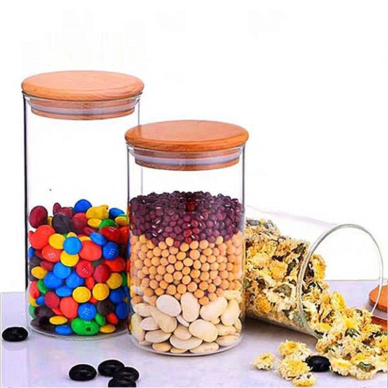 Hot Selling Canister Spice Price Large Food Storage Jars Borosilicate Glass