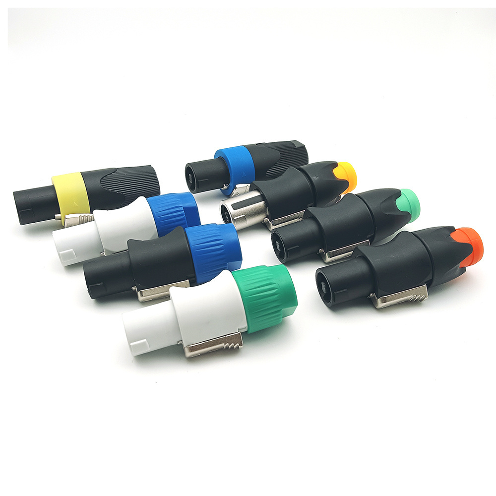 NL4FC 4 Pole Male Professional Speaker Audio Power Plug Speakon Cable Adapter Connector