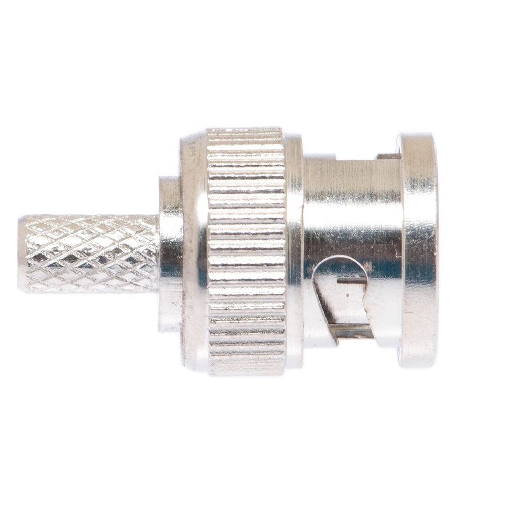 AIO KINGUSN BNC Male Straight Crimp RF Coaxial Connector For Cable RG58/RG142/RG400/LMR195