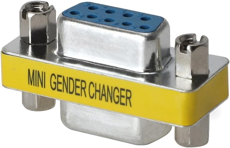 Low Profile RS232 Serial Cable DB9 9Pin Mini Gender Changer Male to Female Connector