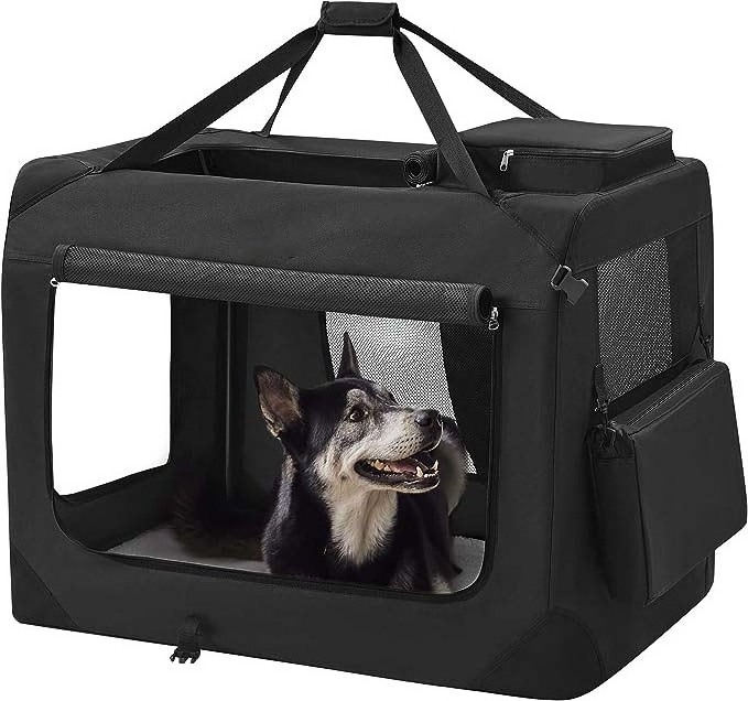 CANBO Travel Dog Soft Side Crate for Large Dog Portable Collapsible Pet Dog Carrier