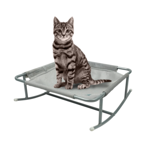 New design custom foldable cat bed hammock breathable cat round soft bed elevated pet cot