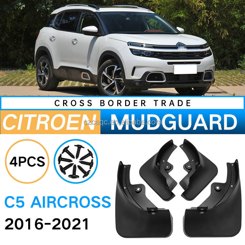 CCA Original  Rubber MudFlaps Mud Flaps Guard Plastic Car Parts Fender Mudguard For Citroen C5 Aircross 2016-2021