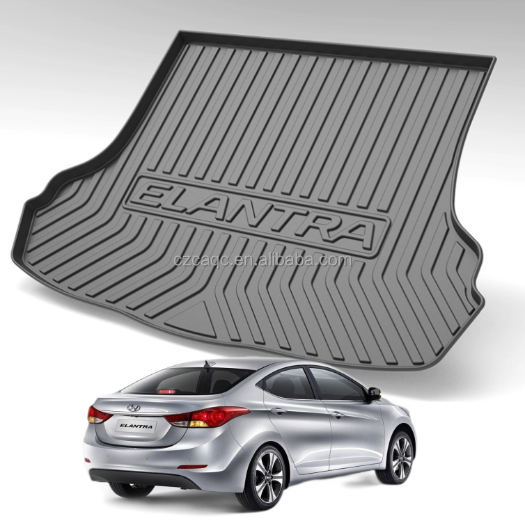 Car Boot Liner Waterproof And Anti-scratch TPE Trunk Mat For Hyundai Elantra 2012-2020  Accessories