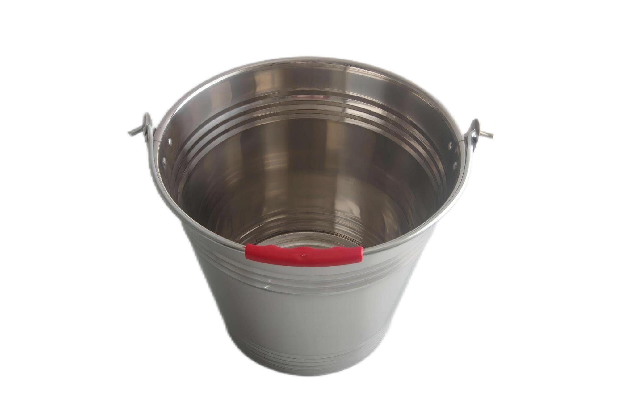 OEM ODM Wholesale Hot sale Commercial Thickened Stainless steel Water Bucket Mop Bucket Metal Pail Household cleaning tools