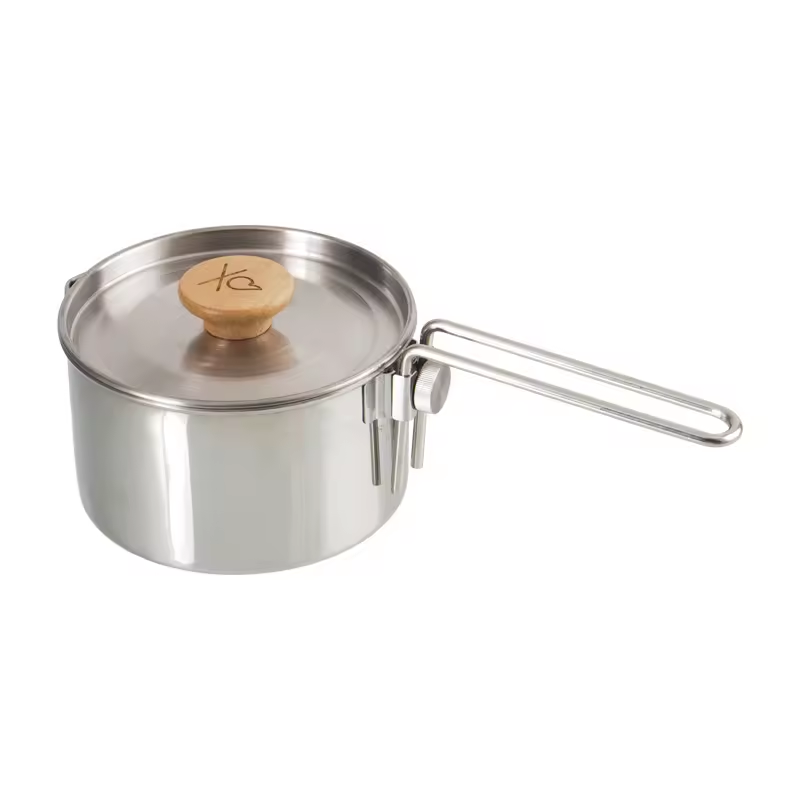 Outdoor Multi-function Stainless Steel Kettle With Detachable Handle Camping Portable Teapot Water Cooking Kettle