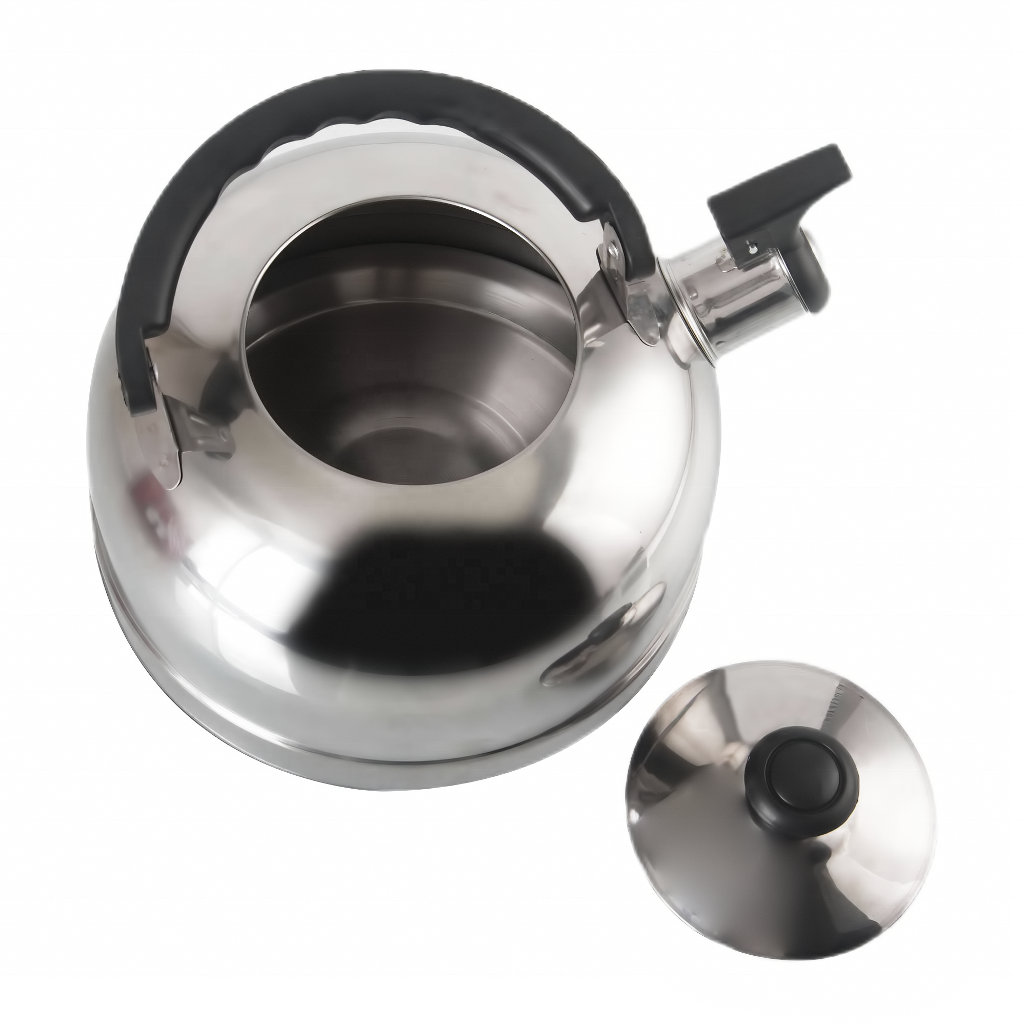 Factory Direct Hot selling Commercial CustomThickened Stainless Steel Colorful Water Kettle Whistling Kettle Metal Teapot