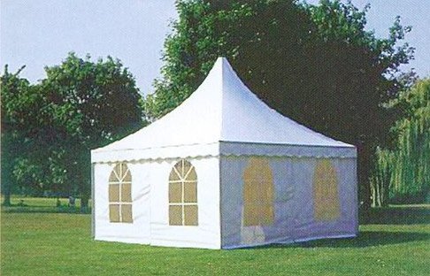 Garden Gazebo Glamping 6x6 high-peak Pagoda Tent with waterproof canopy