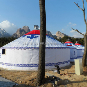 Aluminum Frame Bamboo Mongolian Yurt Tent For Sale