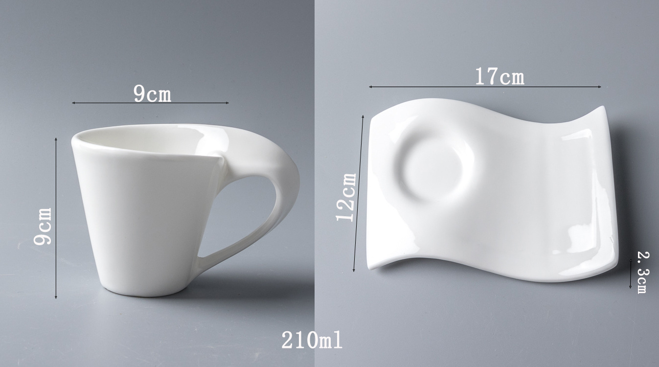 80-330ml White and color Ceramic Coffee Tea Cup And Saucer article Coffee Cup And Saucers With Logo Porcelain Tea Cup Saucer Set