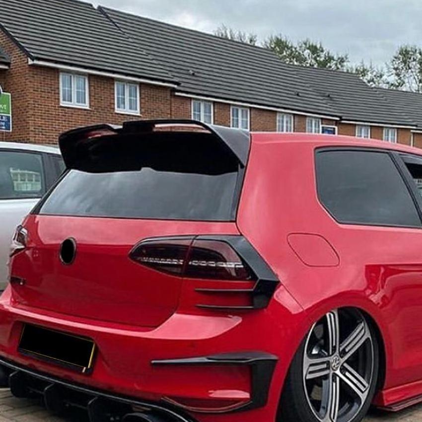 AMP-Z Car Spoiler Auto Body Kits For Volkswagen Golf MK7/7.5 GTI/R 2013-2019 Rear Trunk Wing