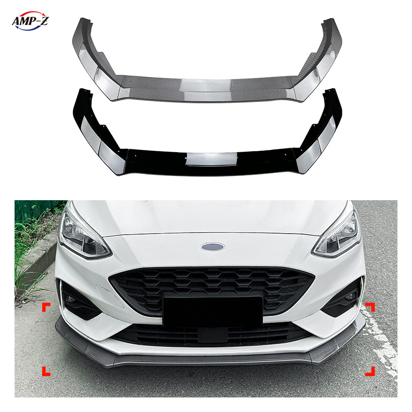 AMP-Z Hot Sale Factory Price Plastic Material Front Bumper Lip Front Splitter For Ford Focus MK4 ST Line 2019-2022