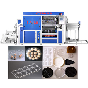 Take Away Food Container Making Machine PET egg tray plastic quartz thermoforming machine