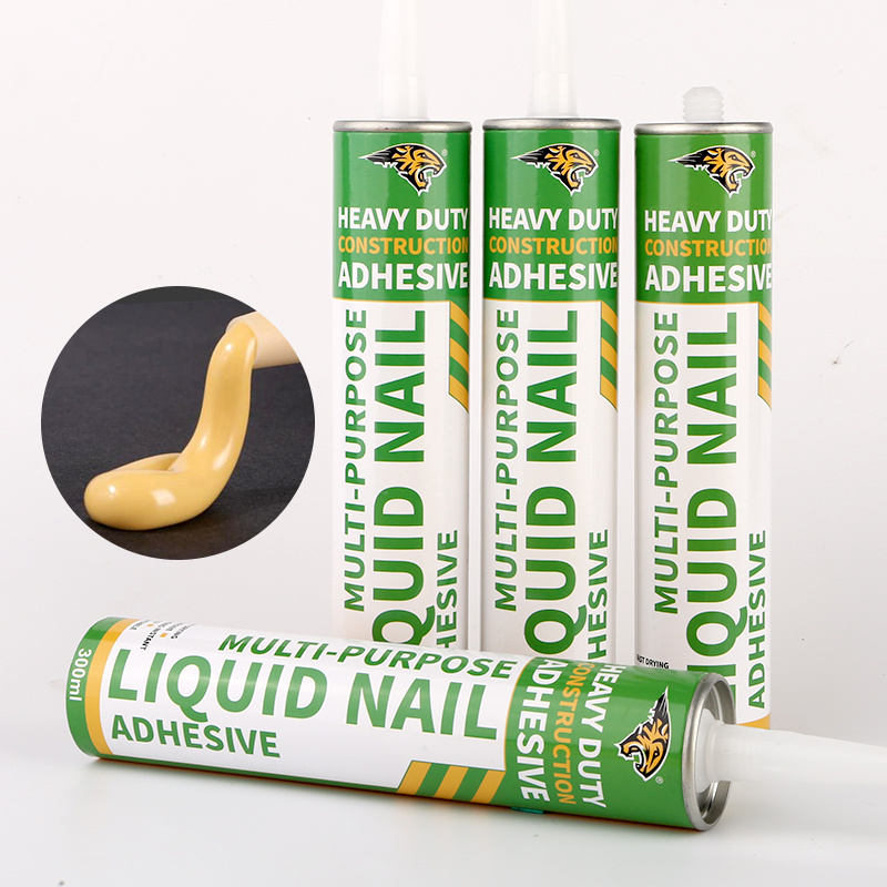 Customized package Heavy Duty Waterproof No Nail Adhesive, Liquid Nail Adhesive super bond PVC Panel Nail Free Glue Fast curing