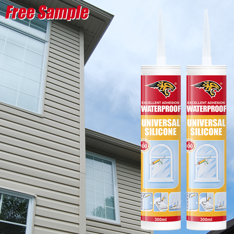 External Window Glass Anti-Fungus Waterproof Neutral Silicone Sealant Clear Anti-Bacterial Adhesive & Sealant