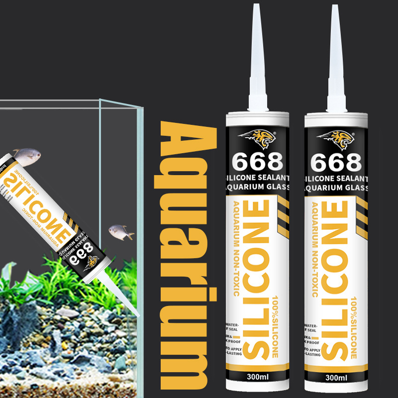 Transparent black large scale aquarium fish tank glass glue Germany Waterproof and anti mold wholesale