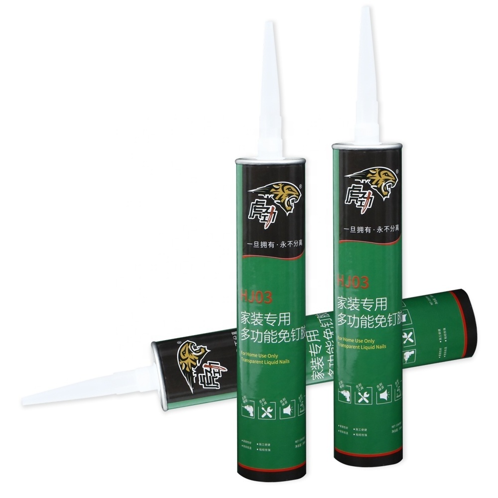 Multi-Purpose Fast Curing Weathering Resistance Liquid Nail Free Glue For Background Wall No More Nail Glue