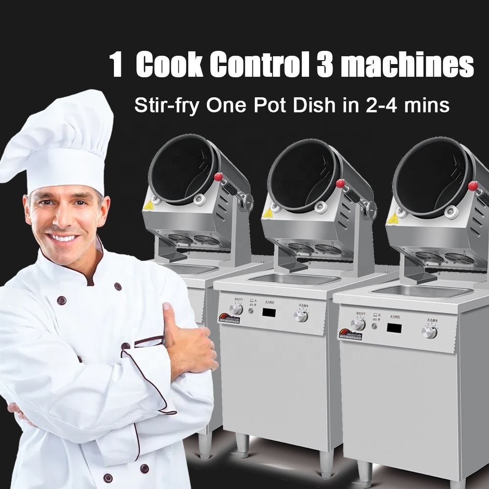 Restaurant Fried Rice Machine Smart Intelligent Cooking Robot Automatic Stir Fry Machine Commercial Wok Robot Cooking Machine