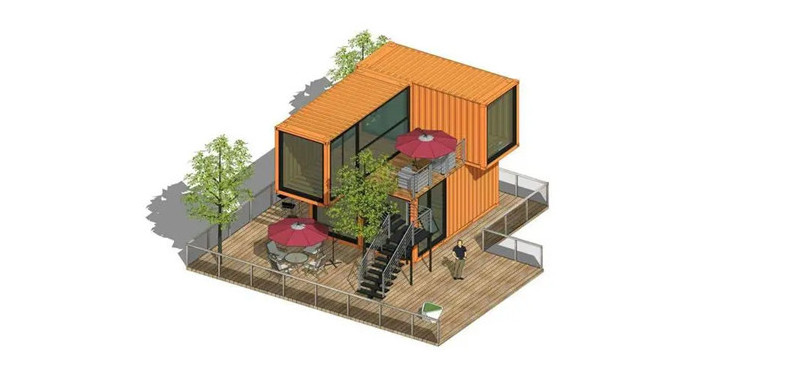 Prefabricated villa container house residential, 40 ft luxury container residential available for living.