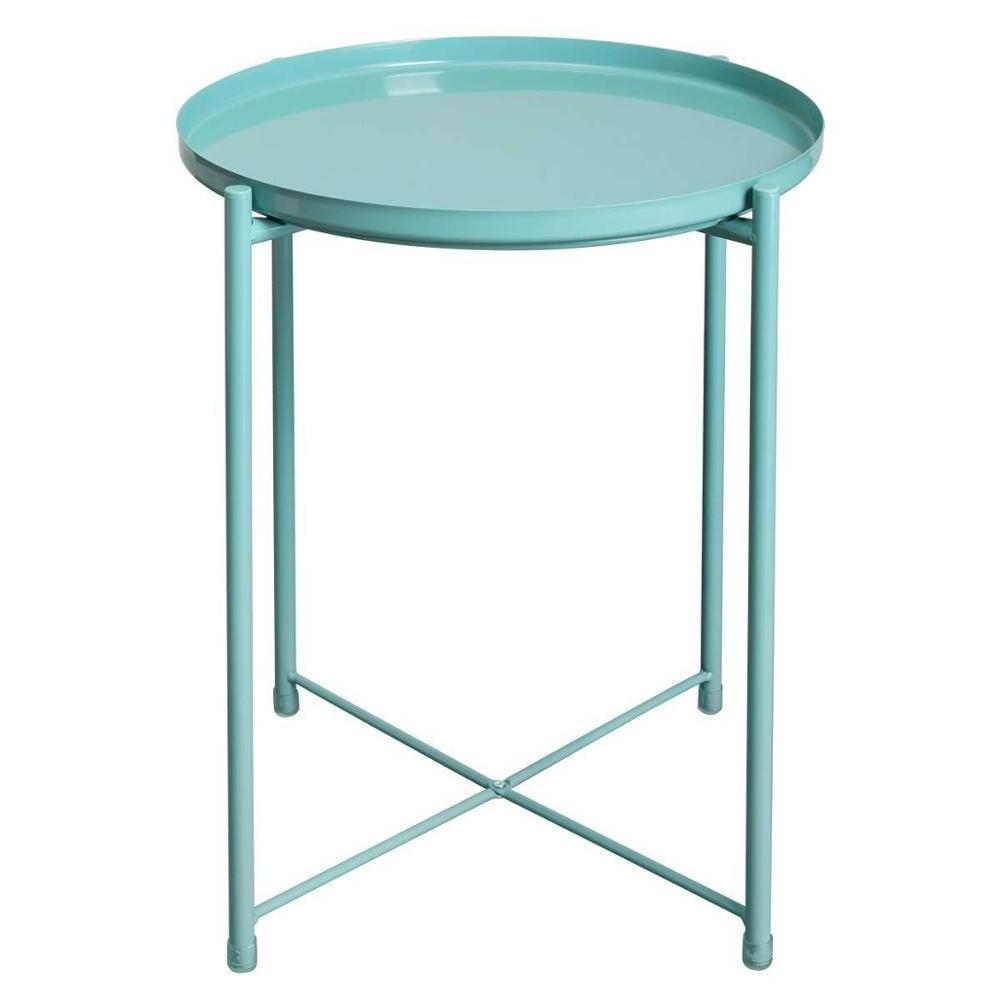 Metal Round Side Table  Sofa Side Coffee Tables Suitable for Sitting Room Bedroom Bedside