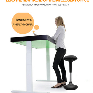 Colorful healthy working height adjustable wobble stool for office