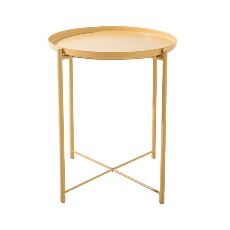 Metal Round Side Table  Sofa Side Coffee Tables Suitable for Sitting Room Bedroom Bedside