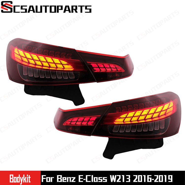 Front And Rear Bumper Body Kits With Headlight Taillight Tail Door For Mercedes W213 2016-2019 Upgraded To 2020 E63S AMG Style