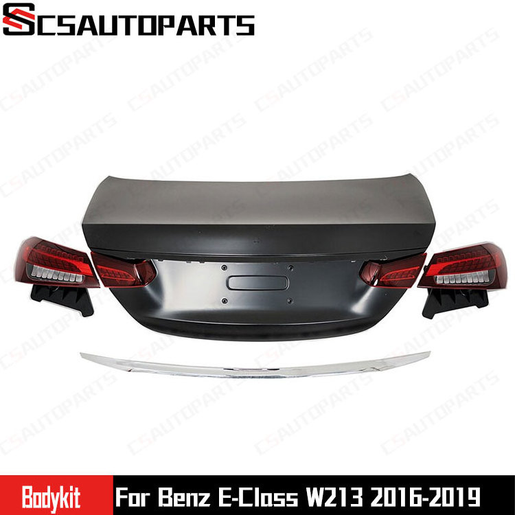 Front And Rear Bumper Body Kits With Headlight Taillight Tail Door For Mercedes W213 2016-2019 Upgraded To 2020 E63S AMG Style