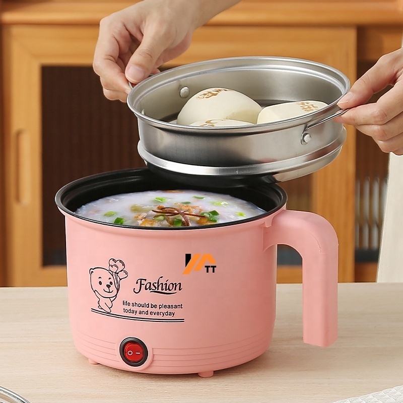 Multi-function  single handle mini electric cooker household instant noodle electric hot pot dormitory student pot