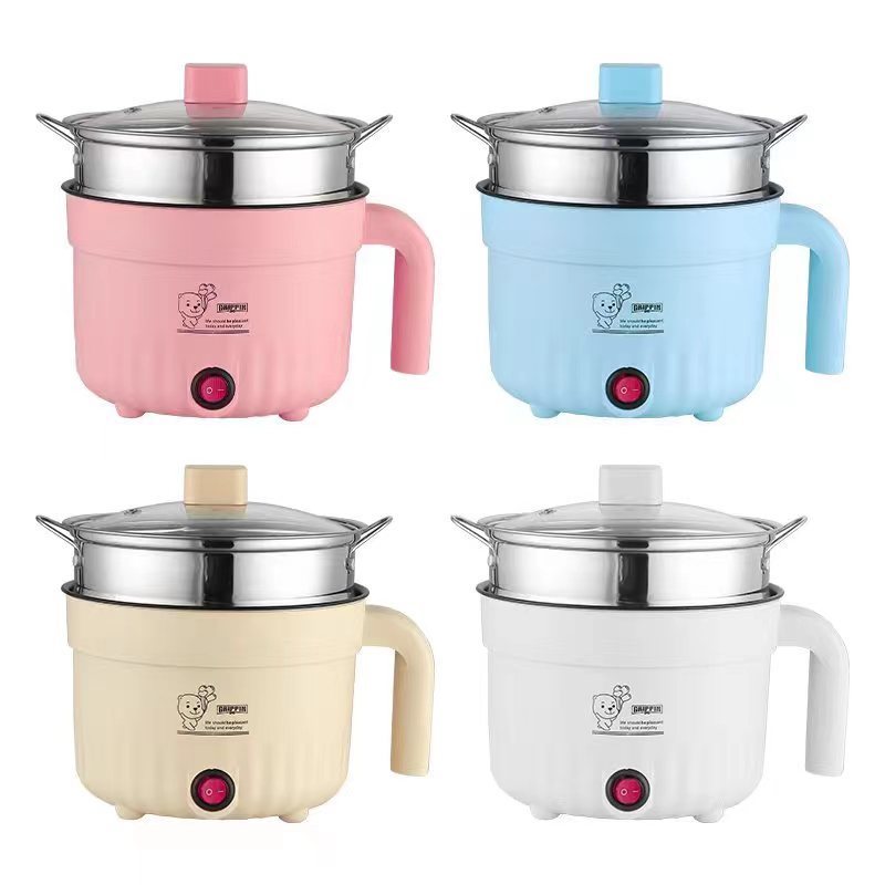 Multi-function  single handle mini electric cooker household instant noodle electric hot pot dormitory student pot