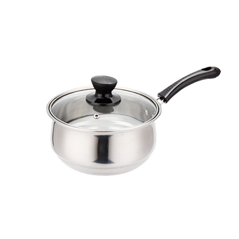 Stainless steel gift set pot  milk   soup pot  frying pan  three piece pot  cooker  kitchen cooking utensils