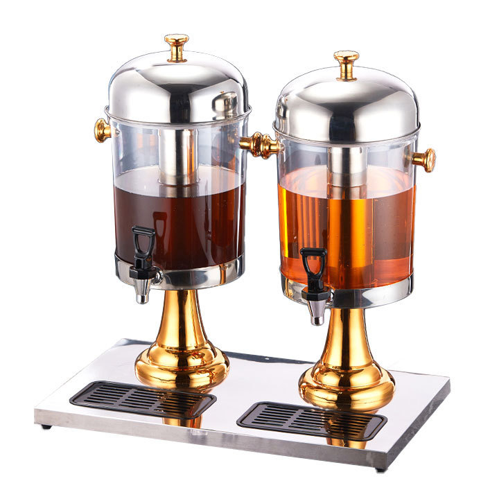 YITIAN Factory Direst Stainless Steel Juice Dispenser Restaurant Hotel Catering Buffet Party Tower Beverage Dispenser With Tap