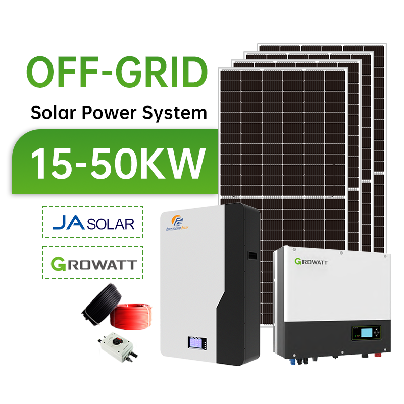 Complete Solar Power System 15KW 20KW 25KW 30KW 35KW 40KW 50KW 10KW Off Grid Solar System For Commercial Industrial Use