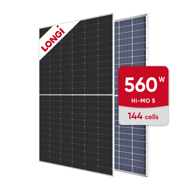 Longi Solar Panel 540W 550W Mono PV Panels Bifacial Panel Solar 580W 600W 700W N Type Glass Glass Longi Himo 5 6 7 Modules