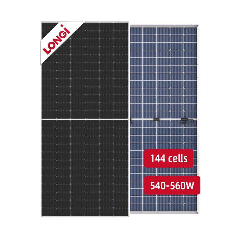 Longi Solar Panel 540W 550W Mono PV Panels Bifacial Panel Solar 580W 600W 700W N Type Glass Glass Longi Himo 5 6 7 Modules