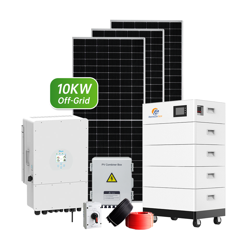 Complete 10KW Solar Energy System with Lithium Ion Battery Includes 5KW 20KW Solar Kit 15KW Off Grid Solar Power System for Home