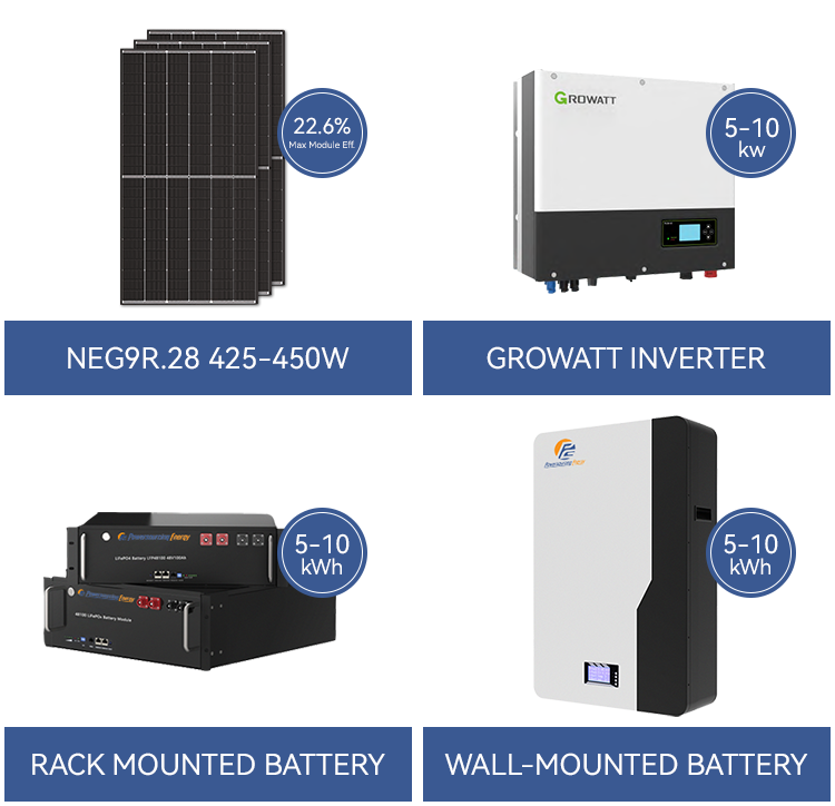 10KW Solar Power System Hybrid Solar System 20KW 30KW Commercial Solar Powered System Solar Panels With Battery And Inverter