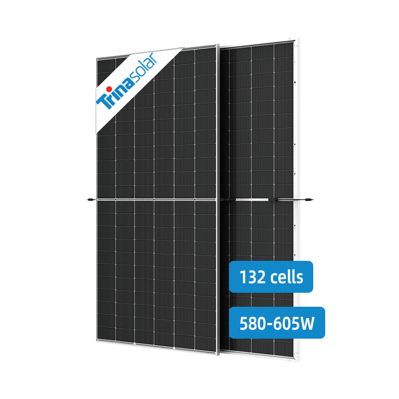 Trina Solar Panels with dual glass n type 585w 590w 595w 600w 605w 610Watts Mono Photovoltaic Modules Solar Panels Manufacturers