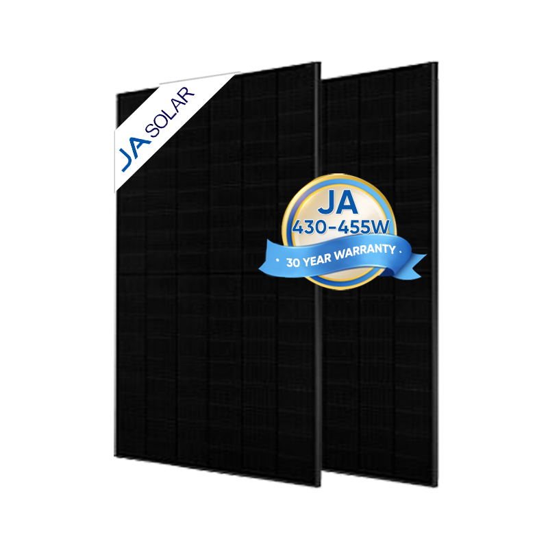 Ja Solar Panel 430W 435W 440 Watt 445W 450W 455W Half-Cut Solarpanel All Black PV Module Mono Bificial N-type Solar Panel Ja