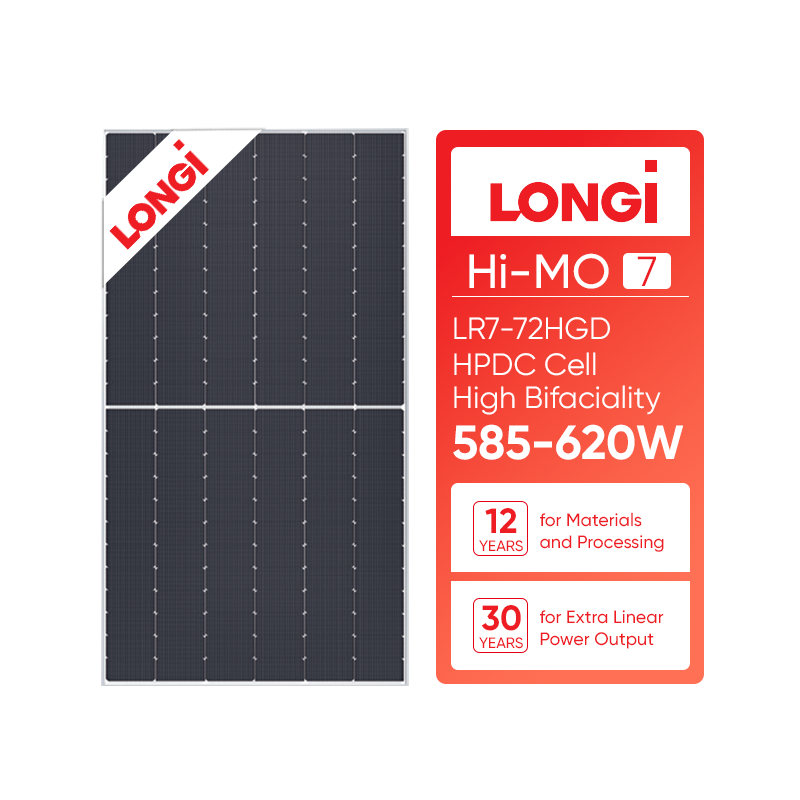 Longi Solar Panel Himo7 Longi pv module LR7-72HGD 585W 590W 595W 600W 605W 610W 615W 620W Panouri Photovoltaic