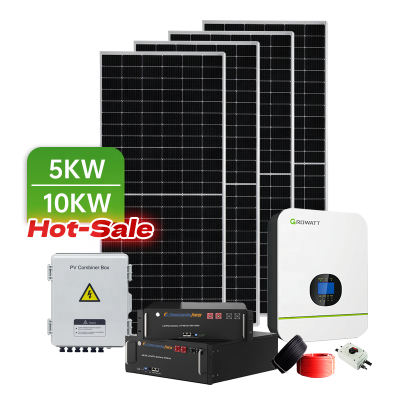 Powersourcing 5kw 6kw 8kw 10kw Solar System Imported Home Complete Solar Energy System Off Grid Solar Power System Kit For Home