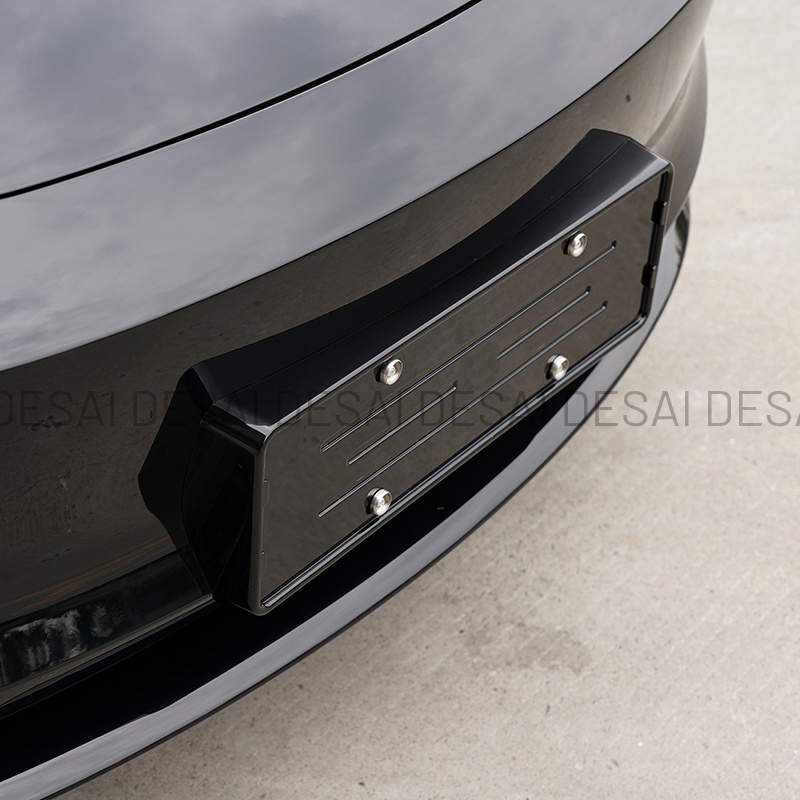 Sleek Design Precision-Fit Full Enclosure ABS License Plate Frame Registration Plate Holder for 2024 Tesla Model 3