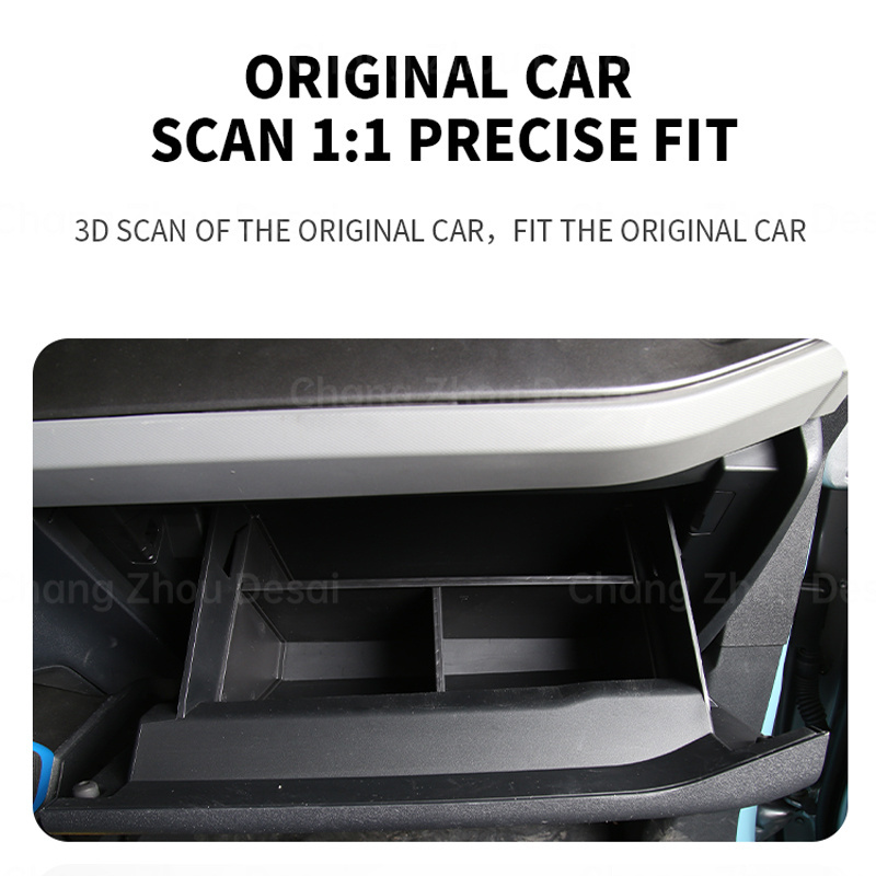 Accessories Abs Insert Black Materials Compartment Tray Glove Box Organizer For Bronco 2/4 Door 2021 2022 2023