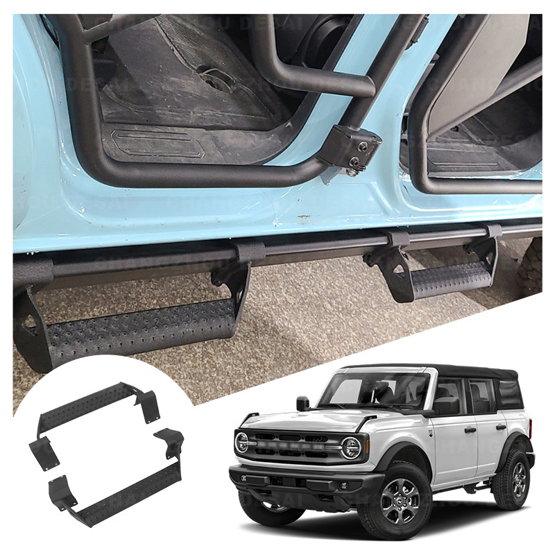 2021 2022 2023 Car Exterior Accessories Side Foot Step Pedal Running Boards Side Step for Ford Bronco 2/4-Door