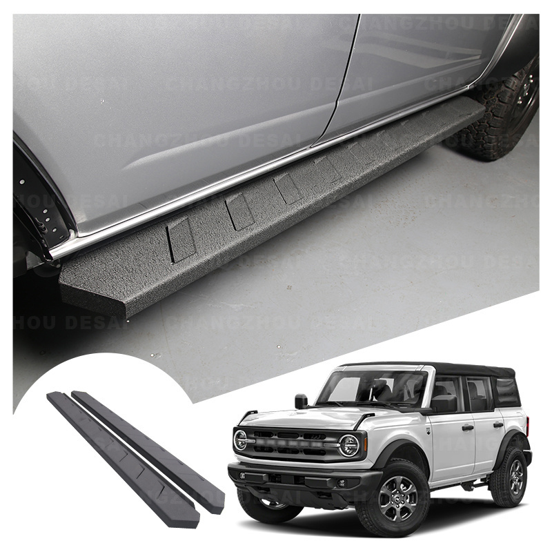 Car Exterior Accessories Parts Kit Side Foot Step Pedal Side Pedal Running Boards for Ford Bronco 2-Door 2021 2022 2023