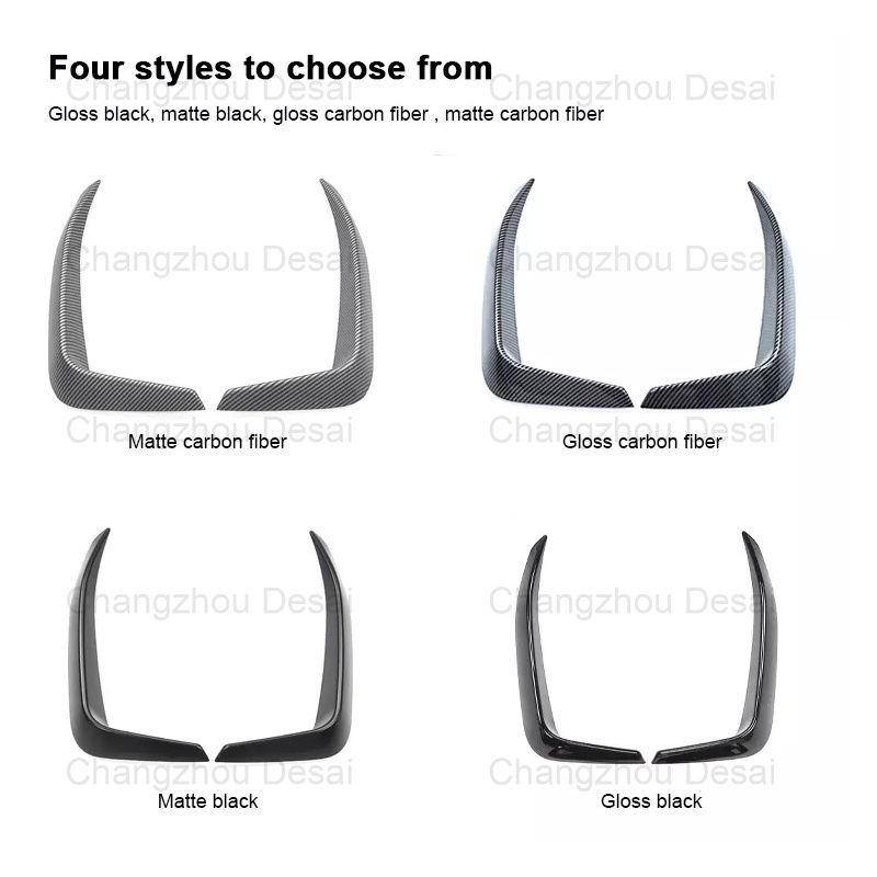 2022 Car Accessories Parts decoration Front bumper Wind Knife Front Bumper Canard For Ford Mach-e 2021