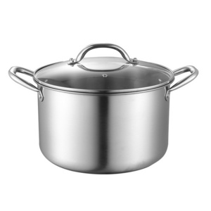 Kitchenware Cookware Stainless Steel Kitchen Casserol Cookware Stockpot Pasta Stock Soup Pot With Lid